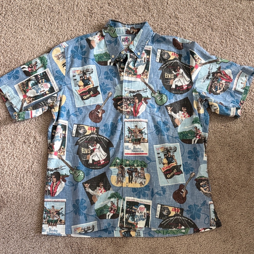 Limited Edition Reyn Spooner Elvis Collection Hawaiian Shirt
